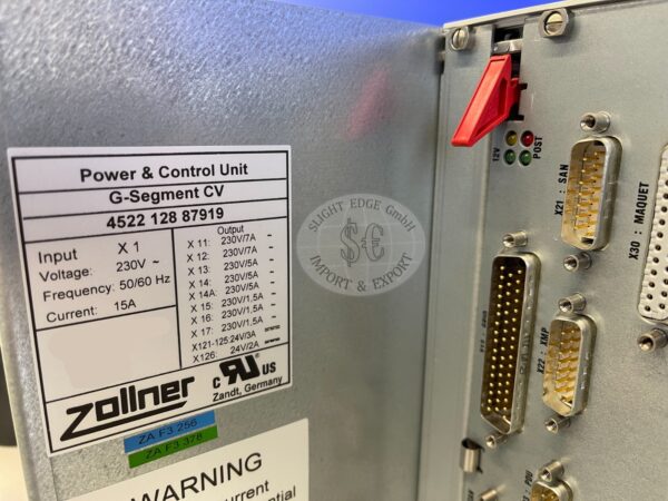 Philips Power & Control Unit - PN 452212887919 - Datenschild