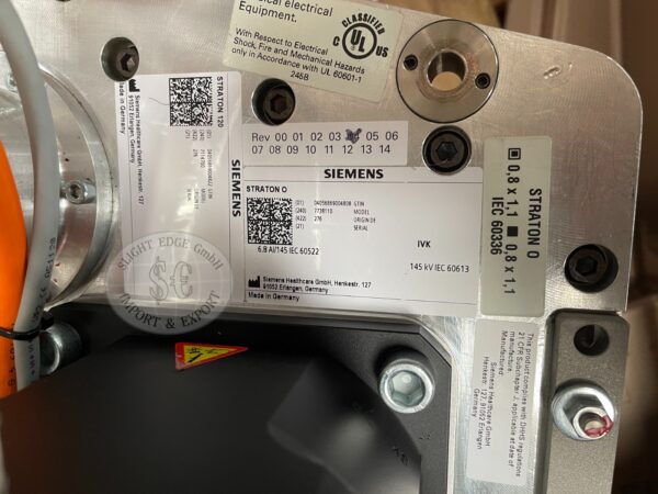 Siemens Straton O Röntgenröhre - PN 7738110 - Datenschild