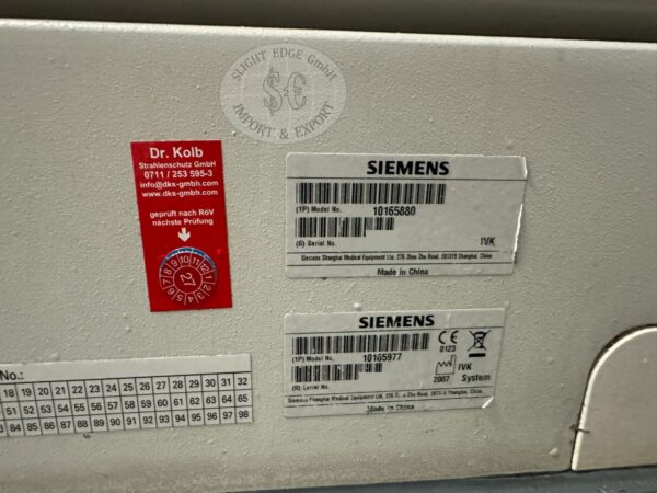 Siemens SOMATOM Emotion 16-Slice - 10165977 - Datenschild