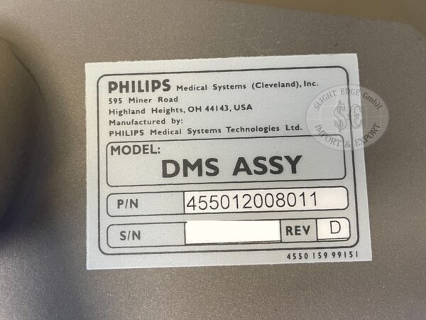 Philips DMS Assy Detector - 455012008011 - Datenschild