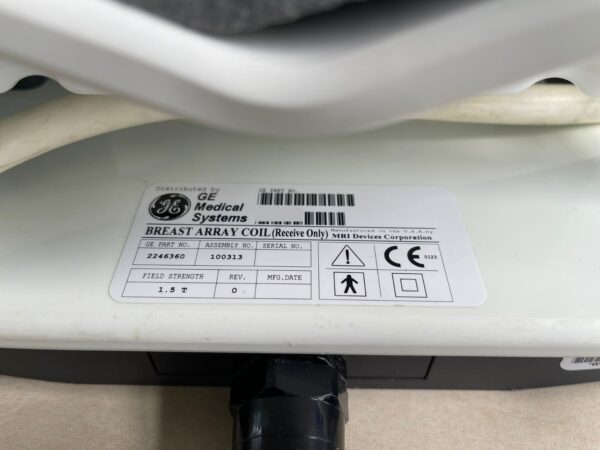 GE HealthCare - Breast Array Coil - 2246360, 100313 - Signa MRT Scanner Ersatzteil - Spule - Datenschild