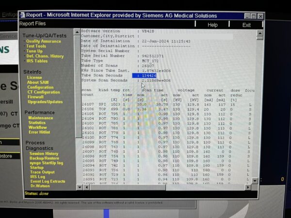 Siemens SOMATOM Emotion 16-Zeilen CT Scanner - REF 10165888