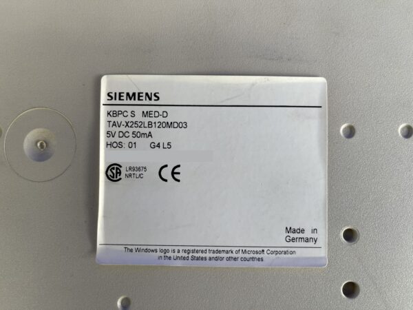 Siemens KBPC S MED-D Keyboard - PN TAV-X252LB120MD03