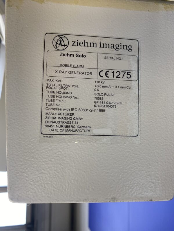 Ziehm Imaging Solo C-arm System - C-Bogen-System