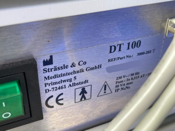 Strässle & Co DT100 EKG-Vakuumanlage / Strässle & Co DT100 ECG Vacuum Unit