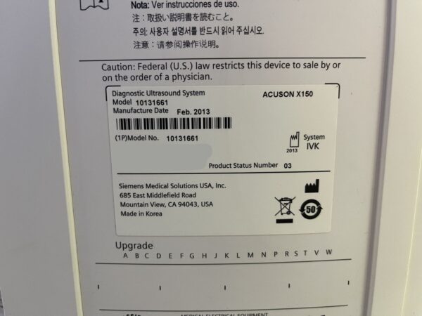 Siemens ACUSON X150 Ultraschallgerät / Siemens ACUSON X150 Ultrasound System