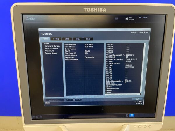 Toshiba Aplio 400 Ultraschallgerät / Toshiba Aplio 400 Ultrasound System