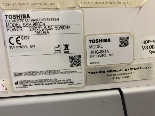 Toshiba - iSYTLE - Ultrasound System - Ultraschallgerät - REF SSH-880CV