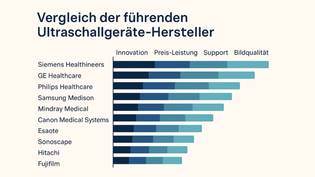 Vergleich der führenden Ultraschallgeräte Hersteller 2025