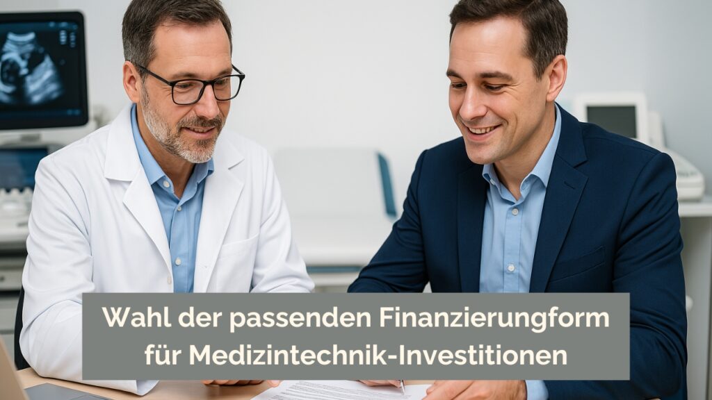 Passende Finanzierungsform finden durch individuelle Beratung für Medizintechnik-Investitionen
