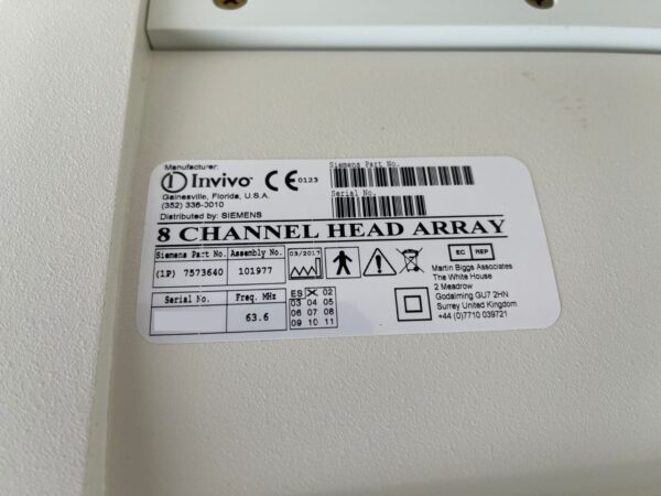Siemens - Spule - Coil - 8-Kanal Kopf-Array-Spule - 8 Channel Head Array Coil - PN 7573640 - 101977