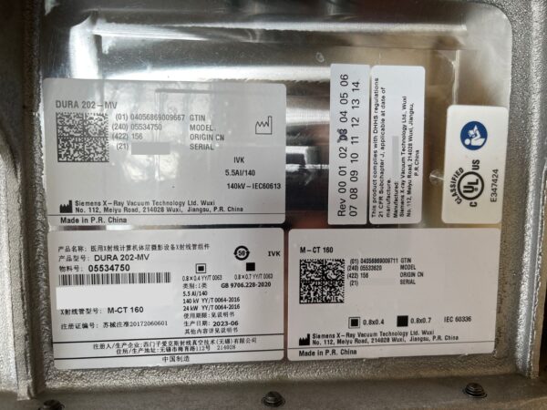 Siemens - DURA 302-MV - X-ray Tube - Röntgenröhre - PN 5534800