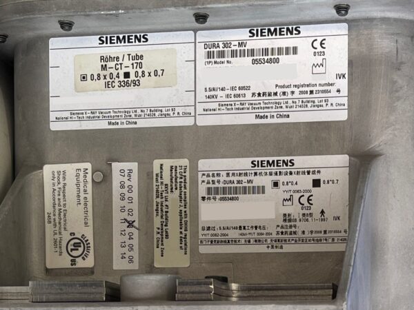 Siemens - X-ray Tube - Röntgenröhre - DURA 202-MV - PN 5534750