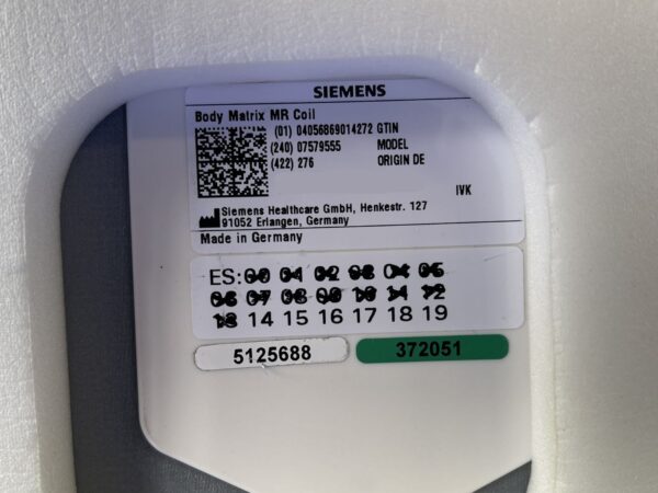Siemens - Body Matrix Coil - Körper-Matrix-Spule - PN 7579555