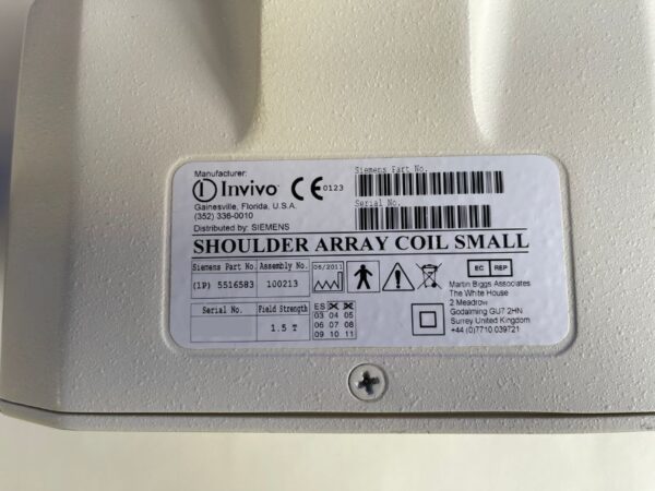 Siemens - 165 mm Schulter-Array-Spule (Klein) - 165 mm Shoulder Array Coil (Small) - PN 5516583 K2215 / 100213
