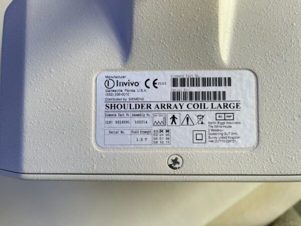 Siemens - 200mm Shoulder Array Coil (Large) - 200 mm Schulter-Array-Spule (Groß) - PN 5516591 / 100214