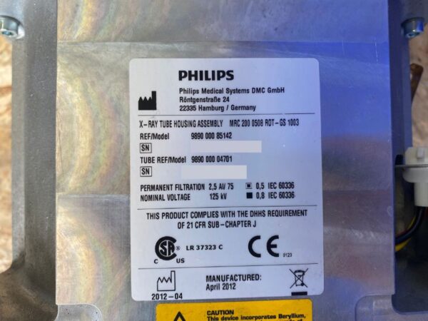 Philips - Röntgenröhre - X-ray Tube - PN 989000085142 / 989000004701