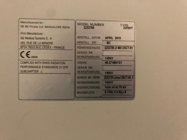 GE HealthCare - CT-Scanner - CT Scanner - HiSpeed Dual
