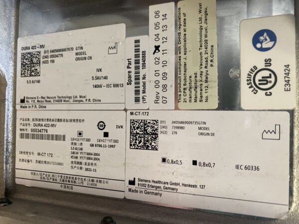 Siemens - DURA 422-MV - Röntgenröhre - X-ray Tube - PN 5534776
