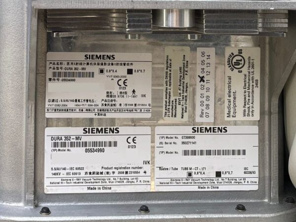 Siemens - DURA 352-MV - Röntgenröhre - X-ray Tube - PN 5534990