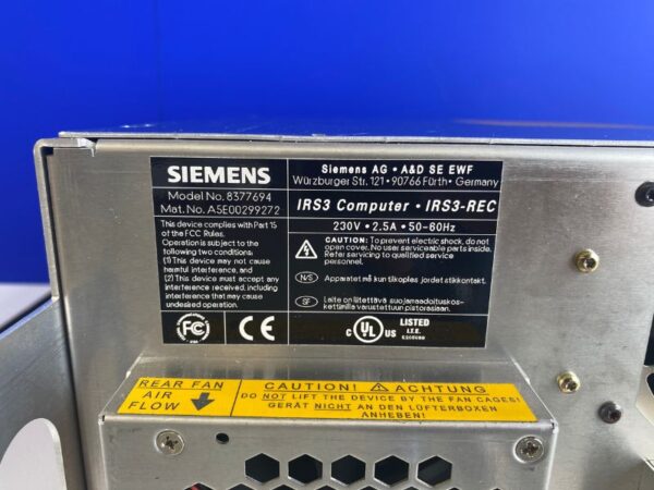 Siemens - IRS3-REC Computer - PN 8377694
