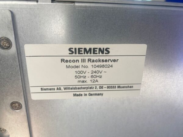 Siemens - Recon III Rackserver-Bildprozessor - Recon III Rackserver Image Processor - PN 10498024 / 10864050