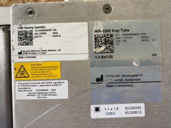 Siemens - Röntgenröhre - X-ray Tube - PN 11470104 - 11595886
