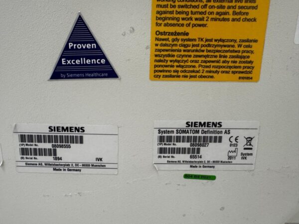 Siemens - CT-Scanner - CT Scanner - SOMATOM Definition AS - REF 8098027