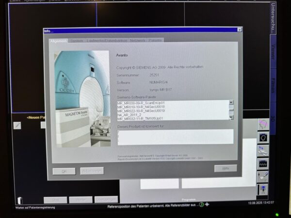 Siemens - MRT-Scanner - MRI Scanner - MAGNETOM Avanto - REF 7391167