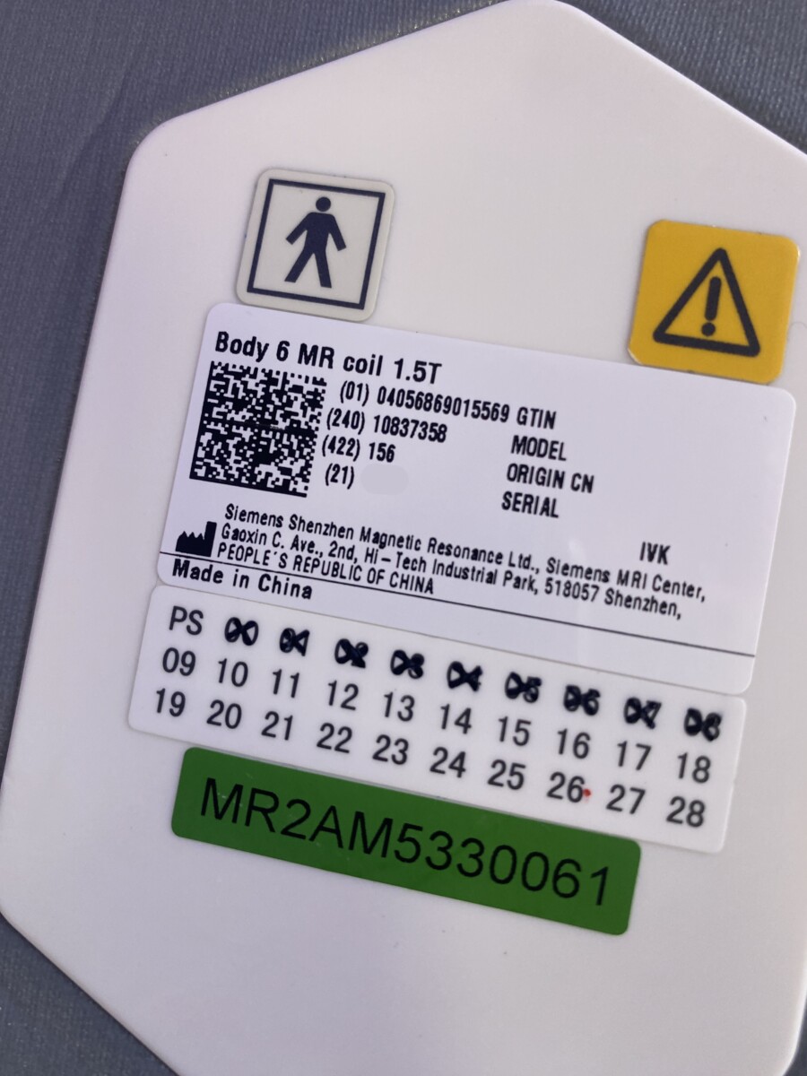 Siemens - 6-Kanal-Körperspule - Body 6 MR Coil - PN 10837358