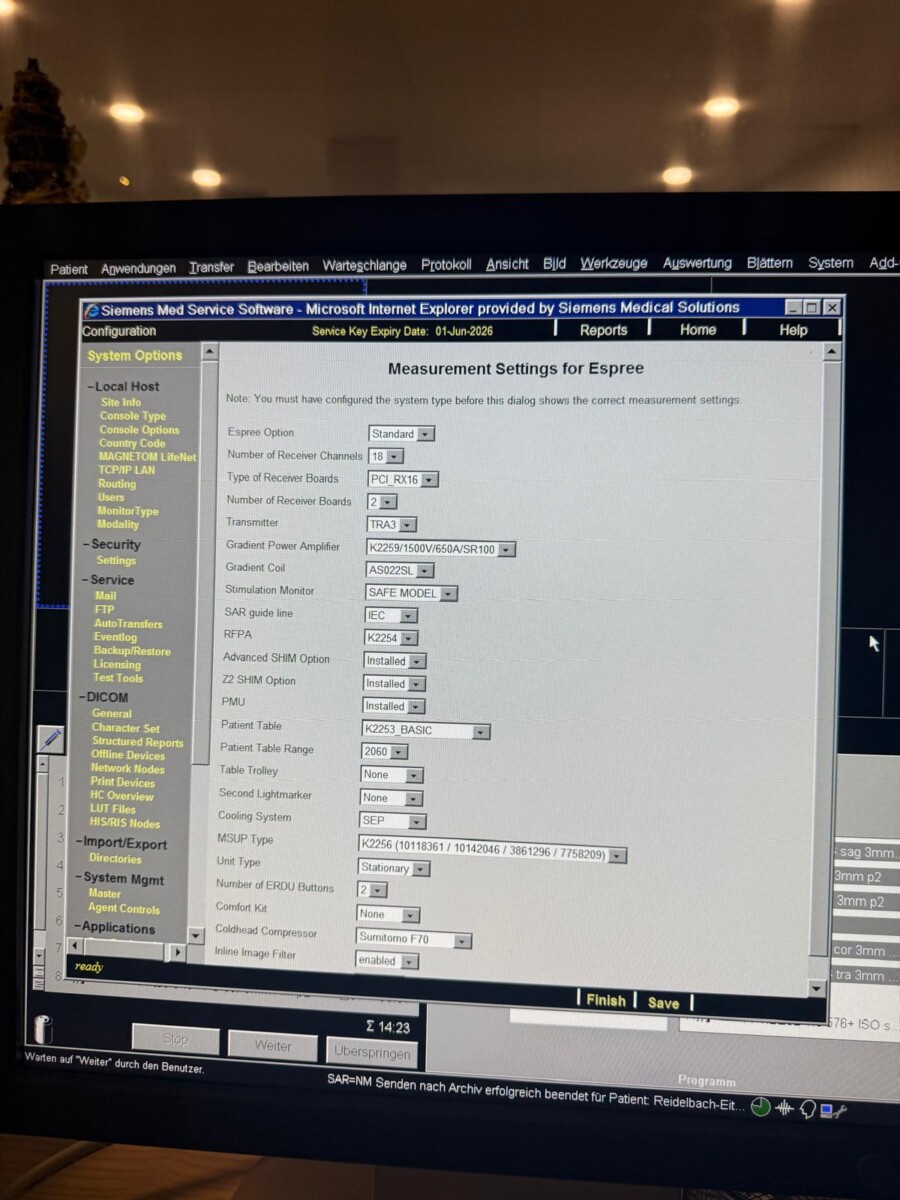 Siemens - MRI Scanner - MRT-Scanner - MAGNETOM Espree - REF 10018165