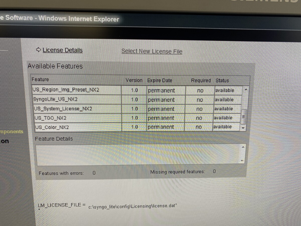 Siemens - Ultraschallsystem - Ultrasound System - ACUSON NX2 -REF 11284381