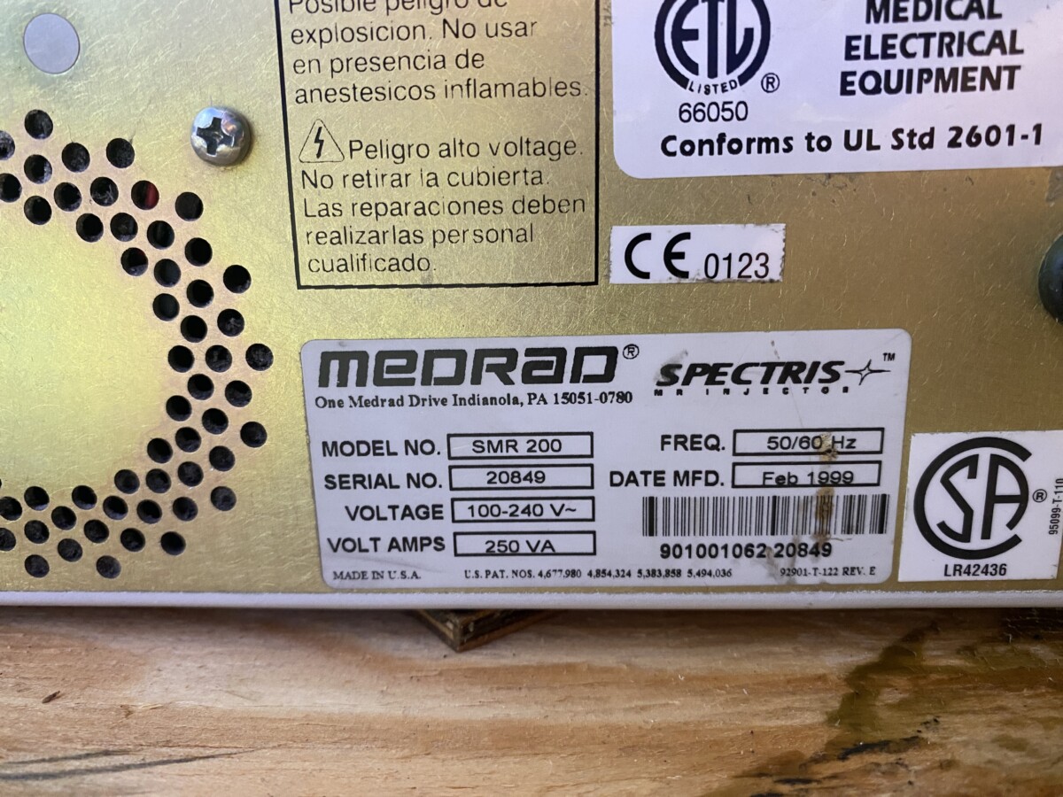 Bayer - MRI Media Injector - MRT-Kontrastmittelinjektor - SHS 200