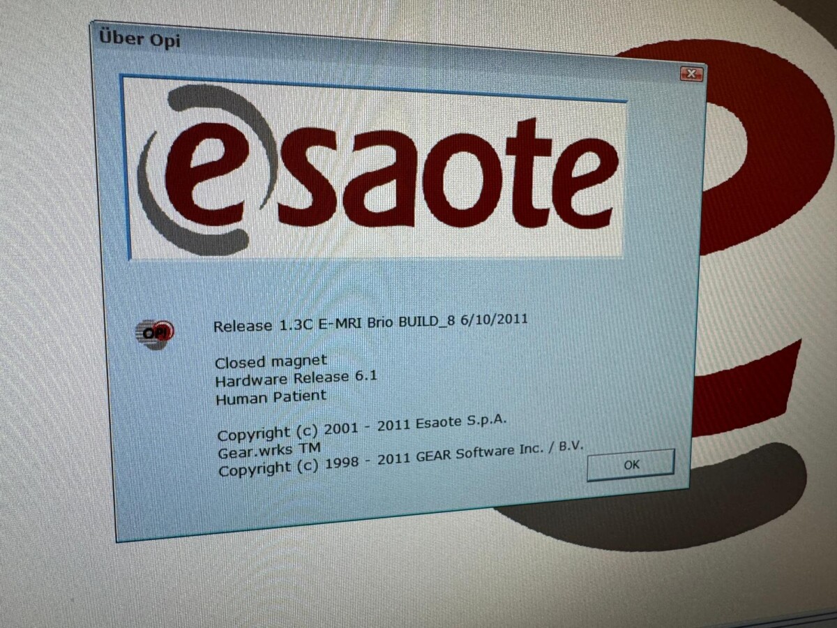 Esaote - MRI Scanner - MRT-Scanner - O-Scan - REF 9700030000
