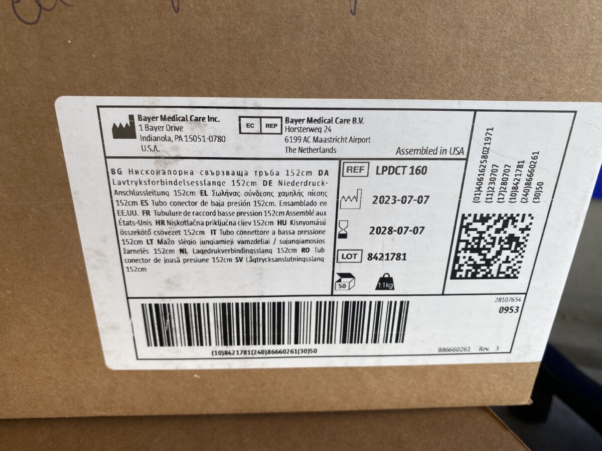 Bayer - CT-Kontrastmittelinjektor - CT Contrast Media Injector - VISTRON CT - REF VHU 600