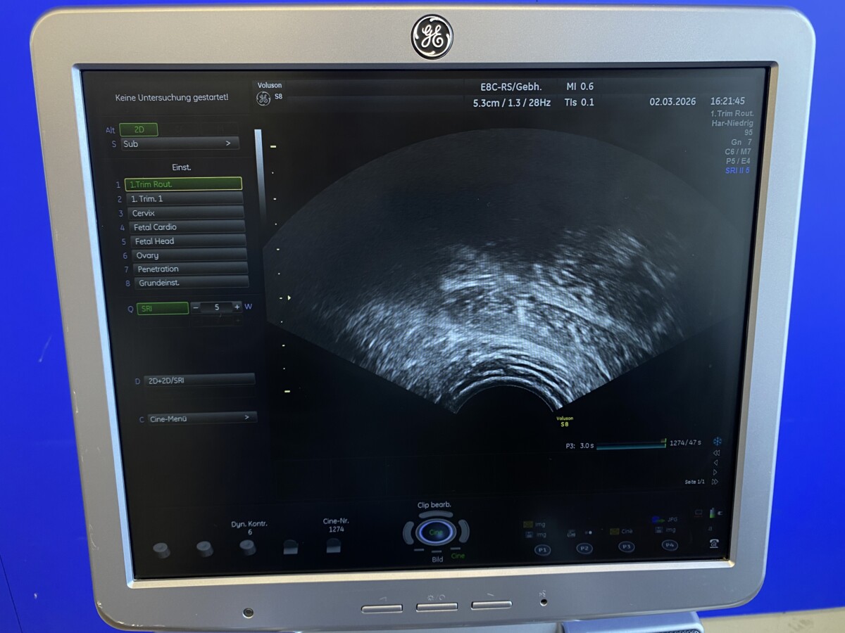 GE HealthCare - Gynäkologisches Ultraschallgerät - Gynecological Ultrasound System - Voluson S8 - REF 5483631