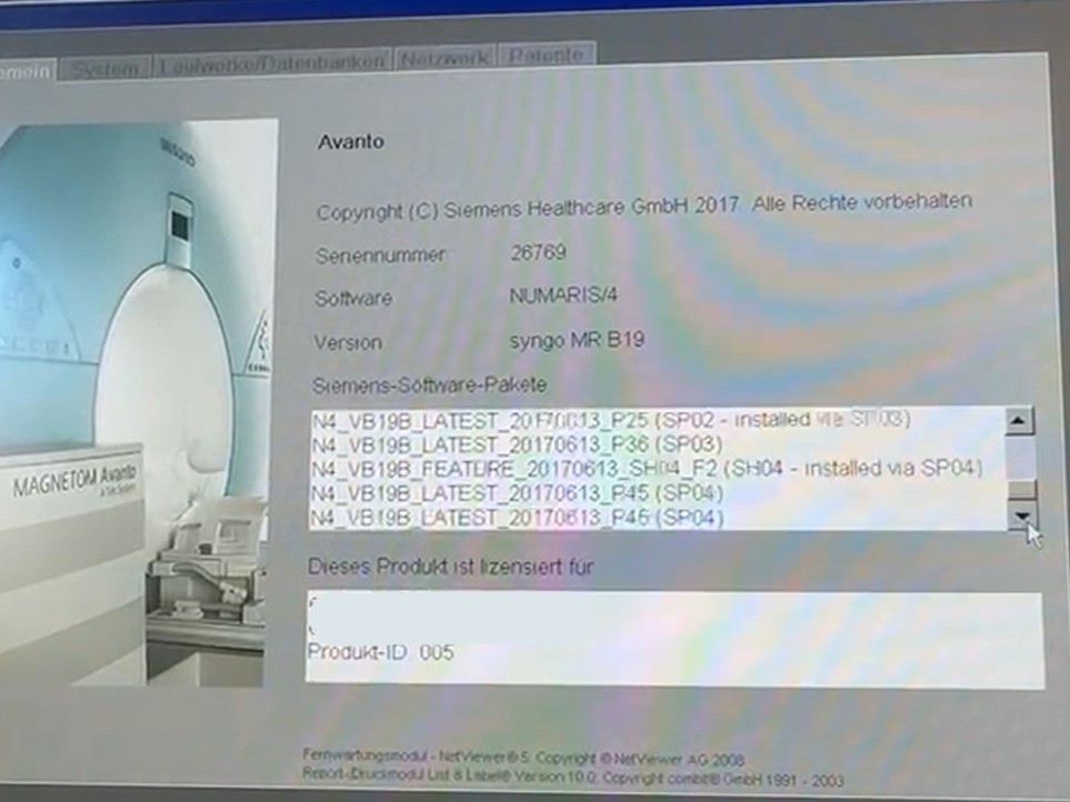 Siemens - MAGNETOM Avanto - MRT-Scanner - MRI Scanner - REF 7391167 - Baujahr 2008