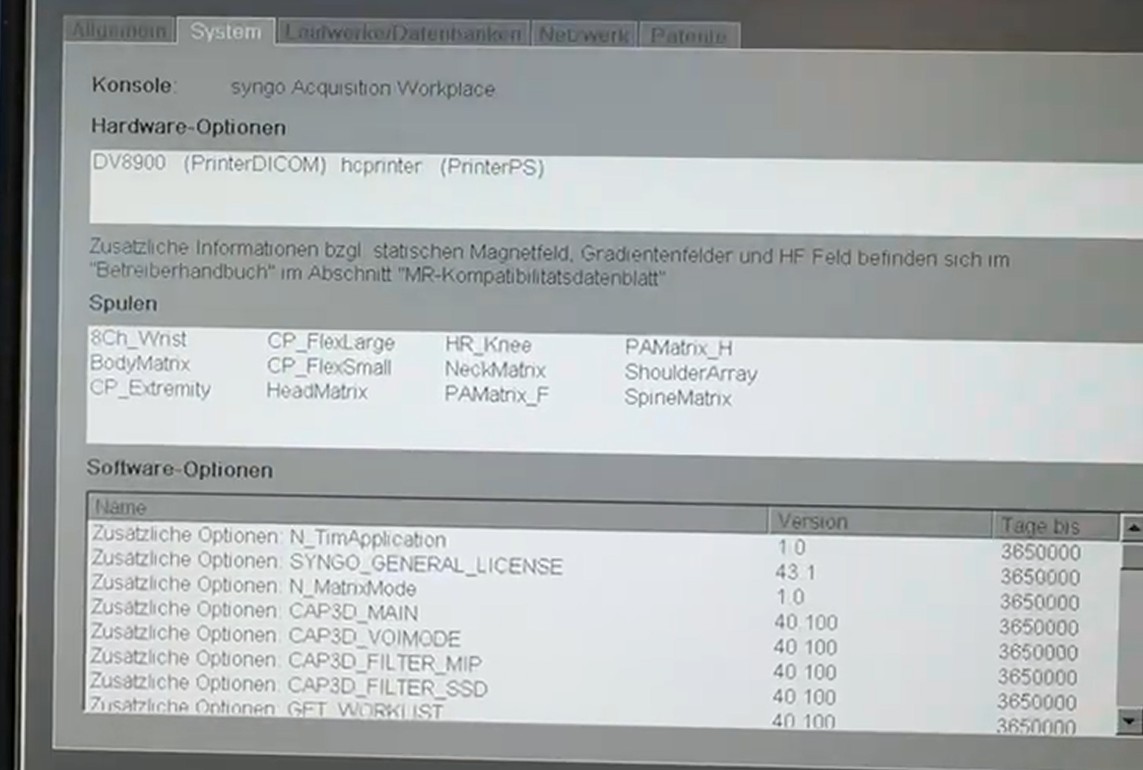 Siemens - MAGNETOM Avanto - MRT-Scanner - MRI Scanner - REF 7391167 - Baujahr 2008