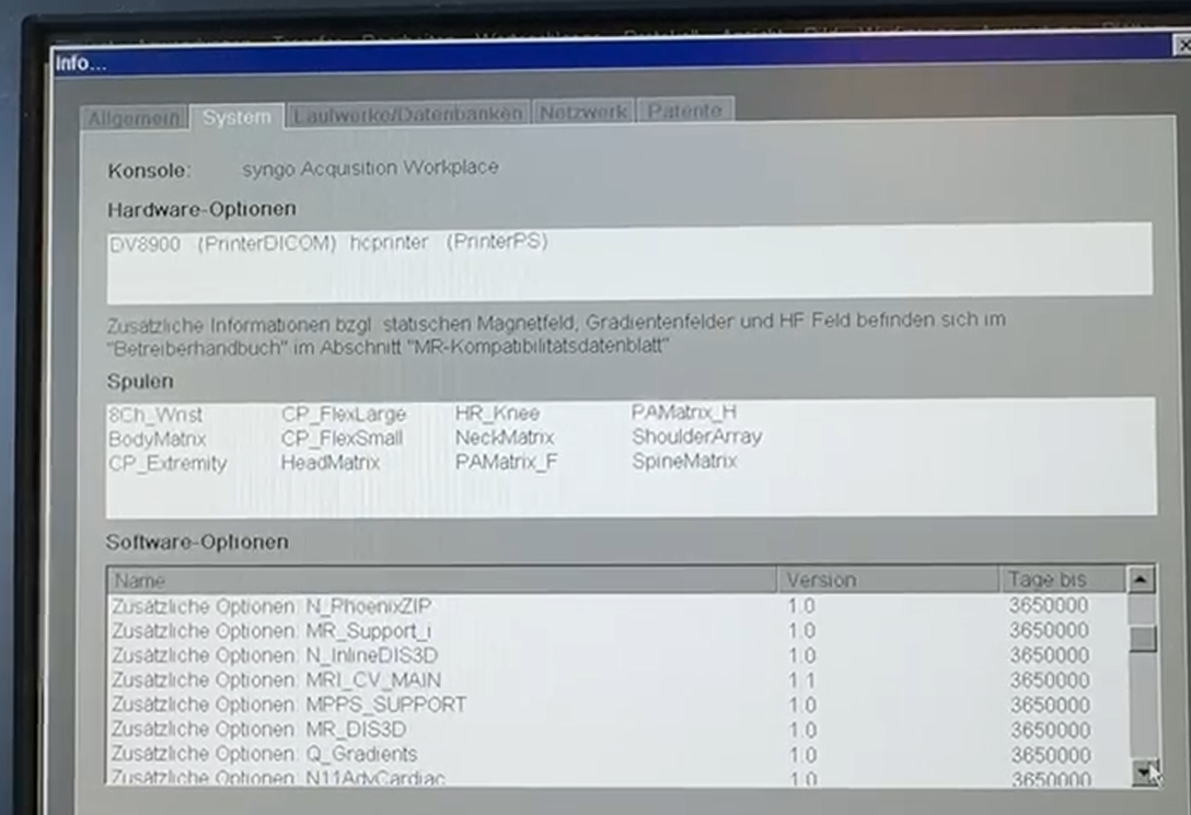 Siemens - MAGNETOM Avanto - MRT-Scanner - MRI Scanner - REF 7391167 - Baujahr 2008