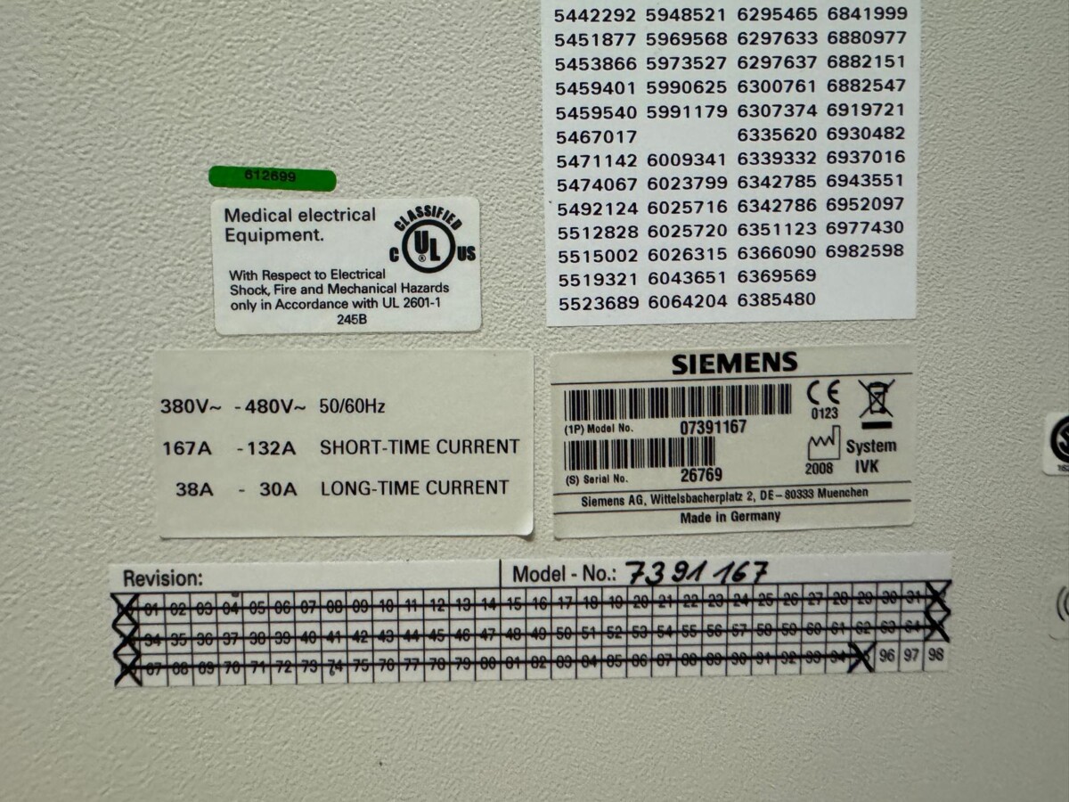Siemens - MAGNETOM Avanto - MRT-Scanner - MRI Scanner - REF 7391167 - Baujahr 2008