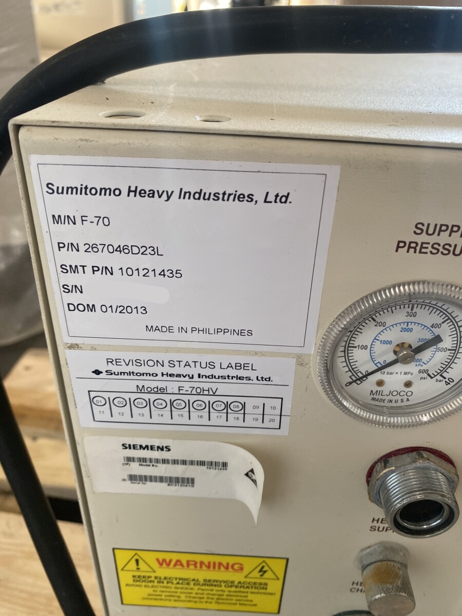 Sumitomo - Compressor - Kompressor - F-70H - PN 10121435 - 267046D23L
