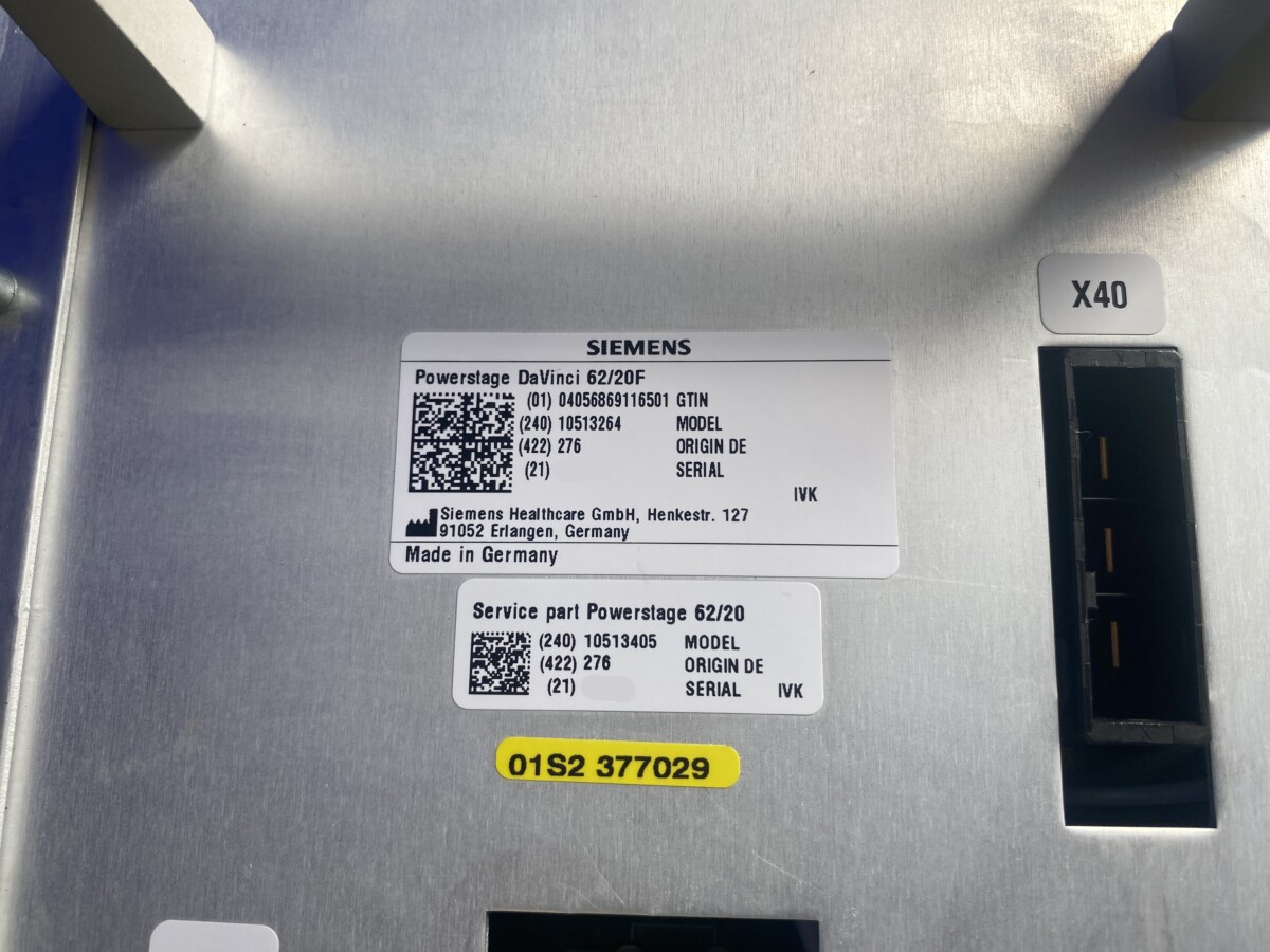Siemens - Leistungsendstufe DaVinci 62/20F - Powerstage DaVinci 62/20F - PN 10513264 - 10513405
