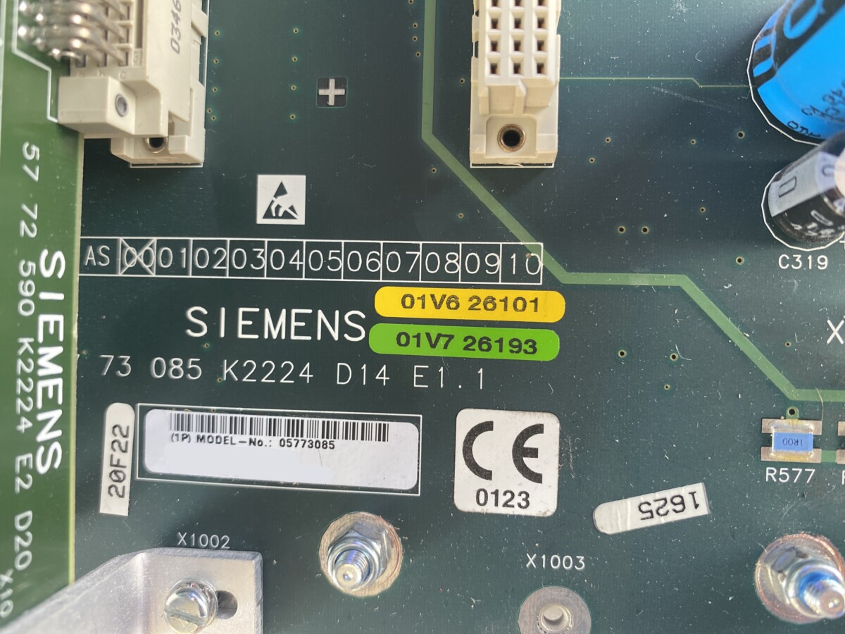 Siemens - D14 RFCI Hauptplatine - D14 RFCI Motherboard - PN 5773085 K2224