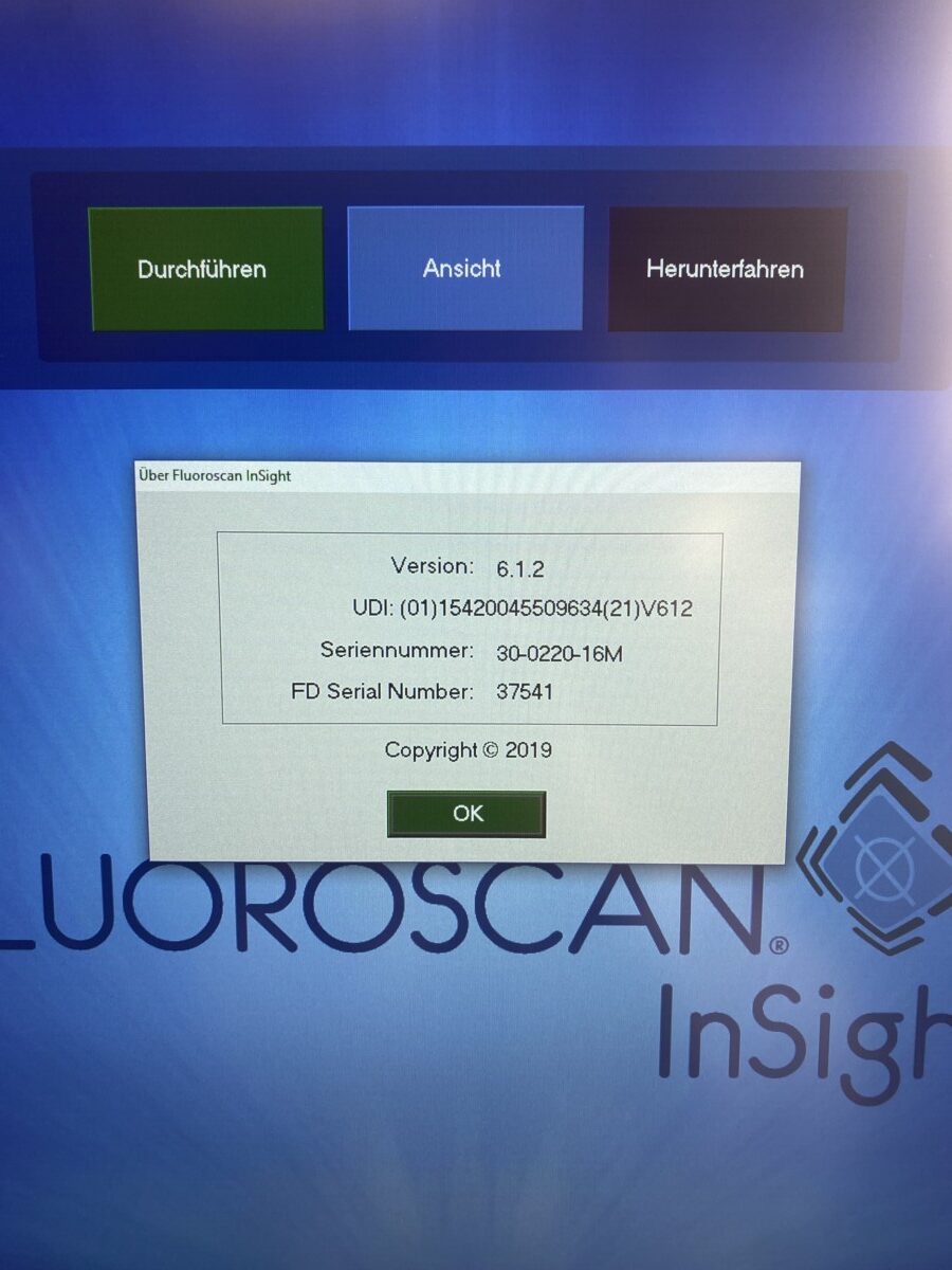 Hologic - InSight-FD - C-Arm System - C-Bogen-System - Baujahr 02/2020