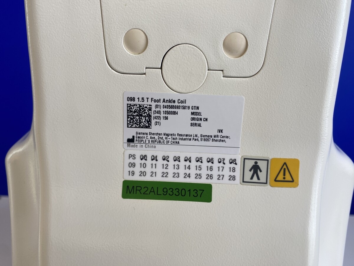 Siemens - 16-Kanal-Fuß-/Sprunggelenkspule - Foot/Ankle 16 Coil - PN 10500084