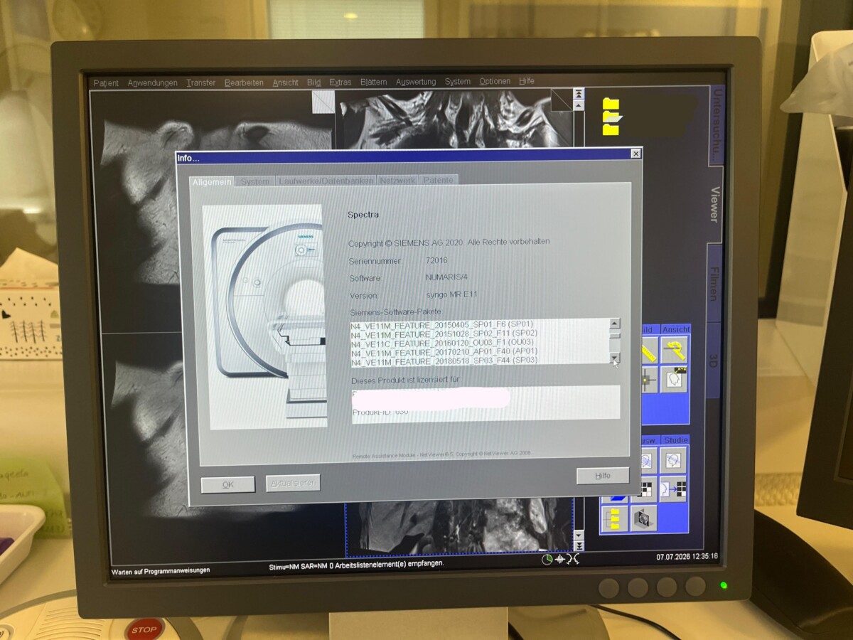Siemens - MAGNETOM Spectra 3T - MRT-Scanner - MRI Scanner - REF 10837643 - Bauahr 2013