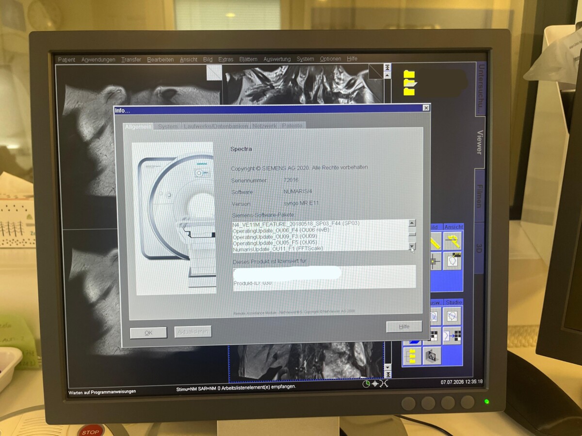 Siemens - MAGNETOM Spectra 3T - MRT-Scanner - MRI Scanner - REF 10837643 - Bauahr 2013