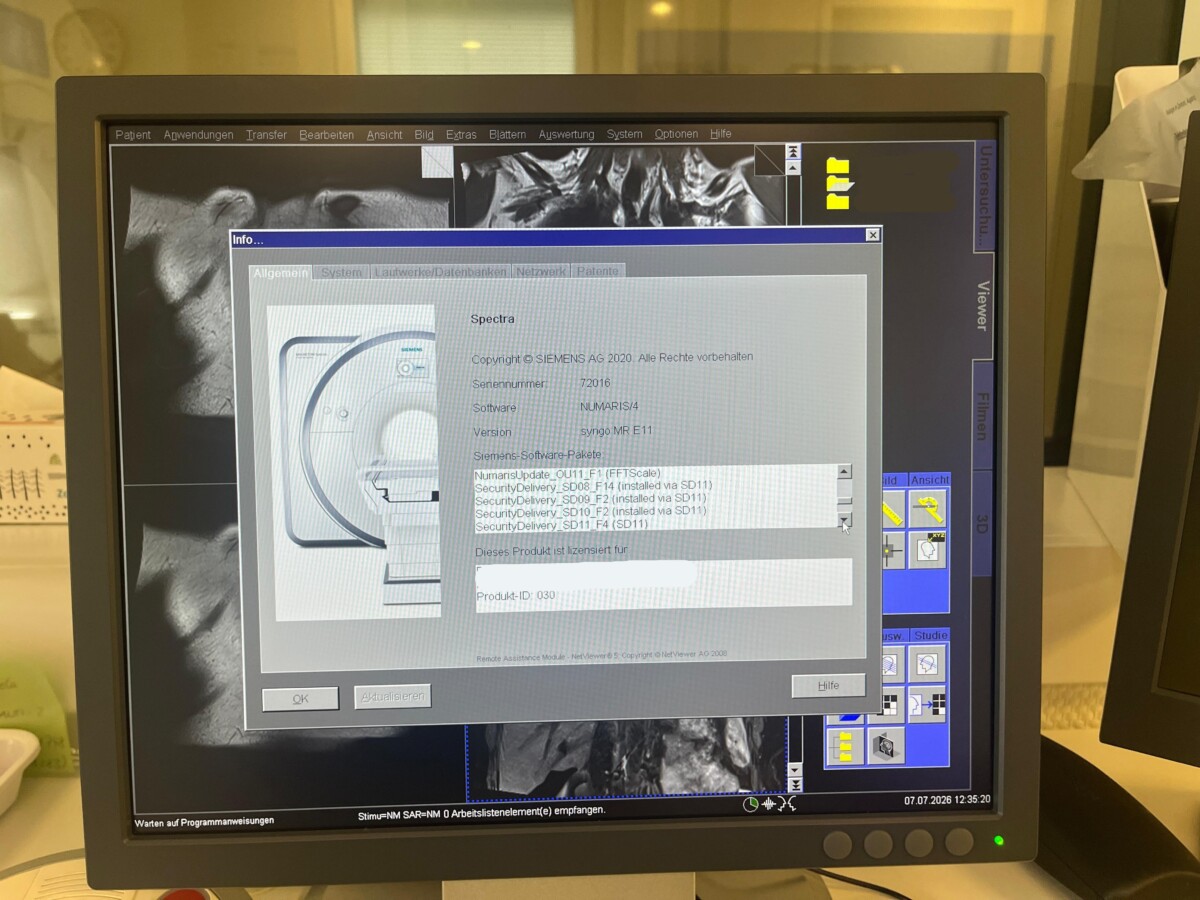 Siemens - MAGNETOM Spectra 3T - MRT-Scanner - MRI Scanner - REF 10837643 - Bauahr 2013