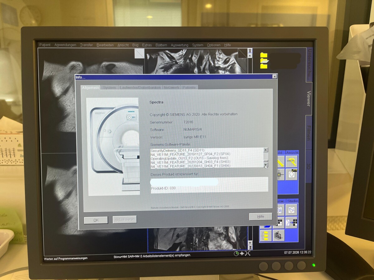 Siemens - MAGNETOM Spectra 3T - MRT-Scanner - MRI Scanner - REF 10837643 - Bauahr 2013
