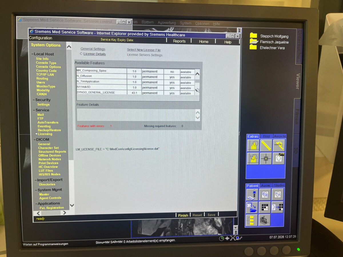 Siemens - MAGNETOM Spectra 3T - MRT-Scanner - MRI Scanner - REF 10837643 - Bauahr 2013